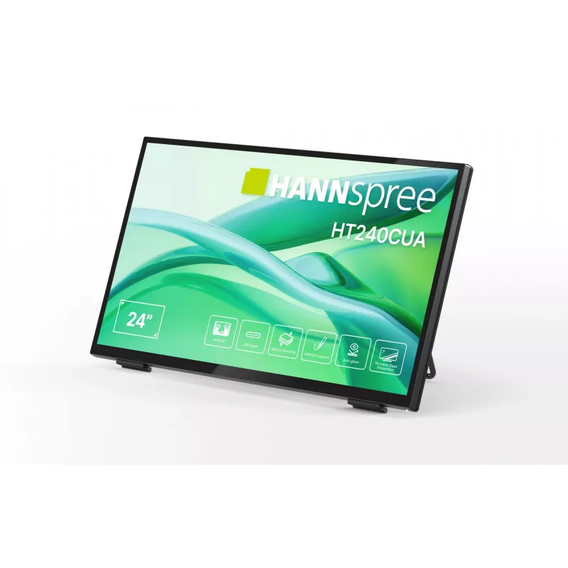Hannspree HT240CUA kompiuterio monitorius 60,5 cm (23,8 colio) 1920 x 1080 pikselių Full HD LED liečiamas juodas