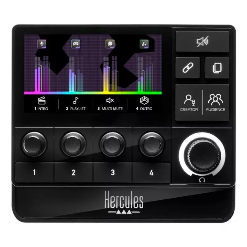 Hercules Stream 200 XLR Juoda 9 mygtukai