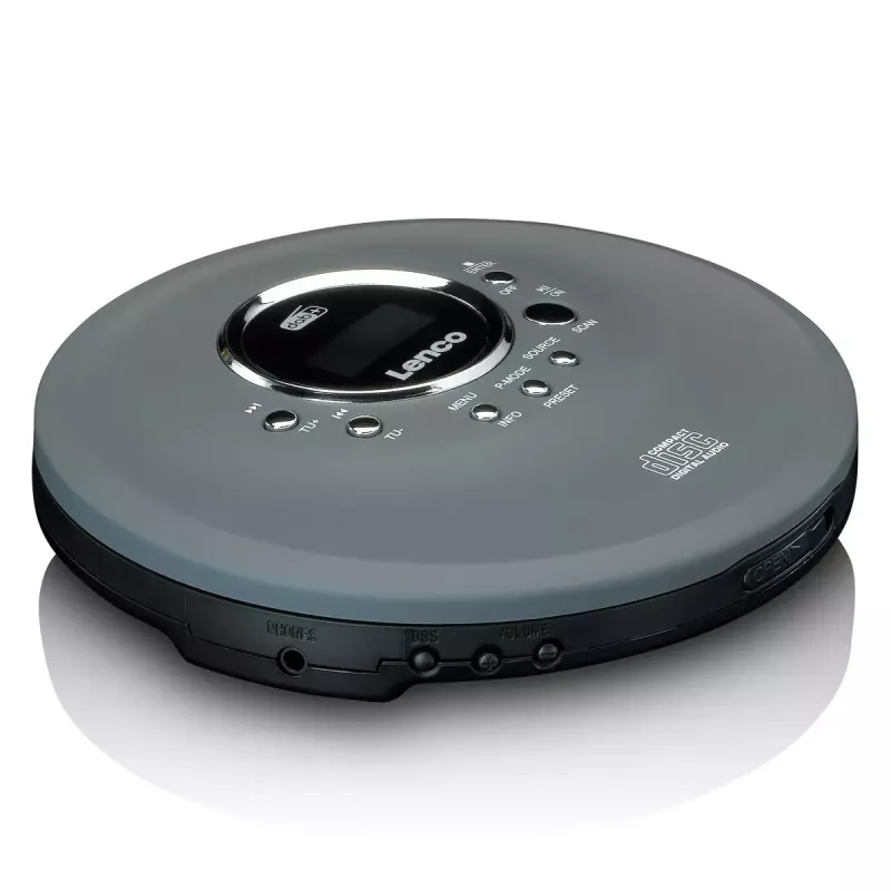 Asmeninis CD grotuvas Lenco CD-400GY Antracitas MP3 palaikymas Atsparus smūgiams 40 s