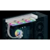 Vieningas procesoriaus skysčinis aušintuvas Arctic Liquid Freezer III Pro 420 A-RGB (baltas) — 140 mm ventiliatoriai, keli lizdai LGA1700/AM4/AM5