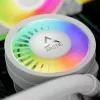 Vieningas procesoriaus skysčinis aušintuvas Arctic Liquid Freezer III Pro 420 A-RGB (baltas) — 140 mm ventiliatoriai, keli lizdai LGA1700/AM4/AM5