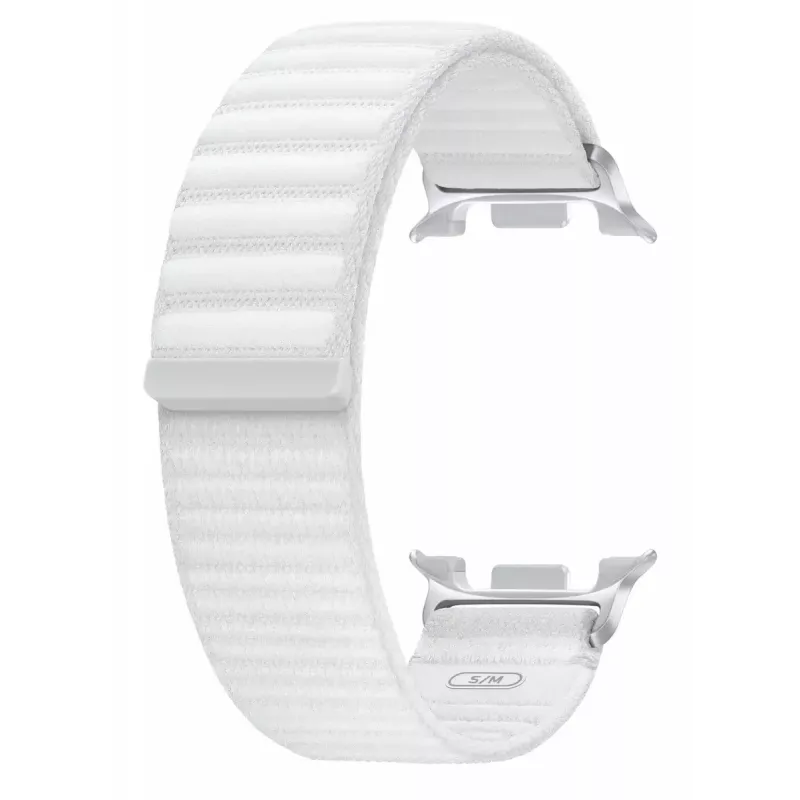 „Samsung“ medžiaginis dirželis S/M, skirtas „Galaxy Watch8“, baltas