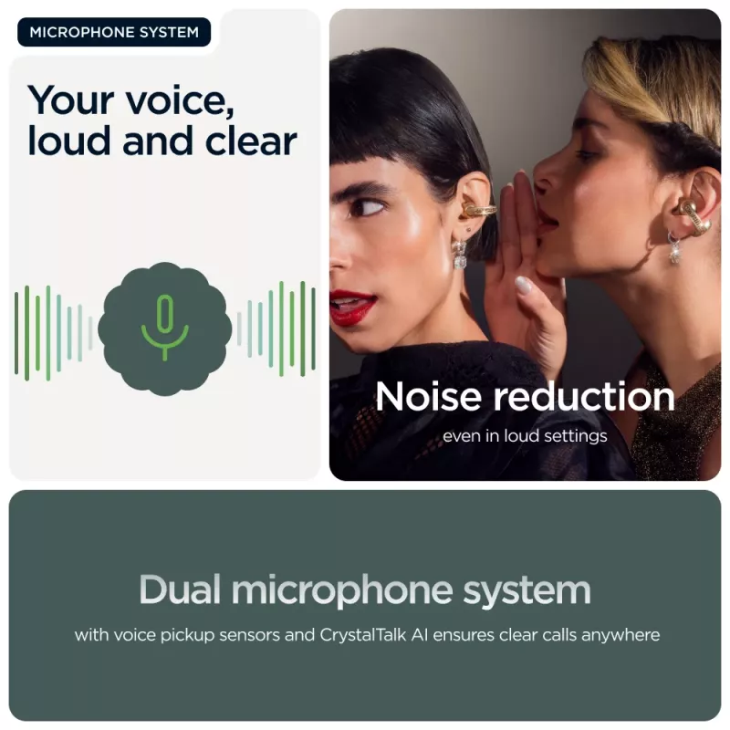 Motorola moto buds loop ausinės belaidės už ausies užkabinamos skambučiams / muzikai / sportui / kasdienai „Bluetooth“ žalia