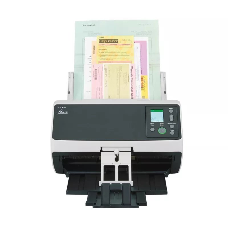 Ricoh fi-8190 ADF + rankinis tiektuvas skaitytuvas 600 x 600 DPI A4 juoda, pilka