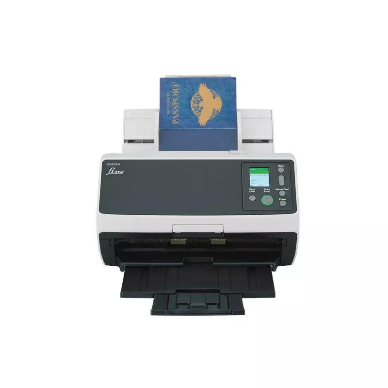 Ricoh fi-8190 ADF + rankinis tiektuvas skaitytuvas 600 x 600 DPI A4 juoda, pilka