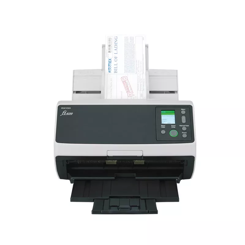 Ricoh fi-8190 ADF + rankinis tiektuvas skaitytuvas 600 x 600 DPI A4 juoda, pilka