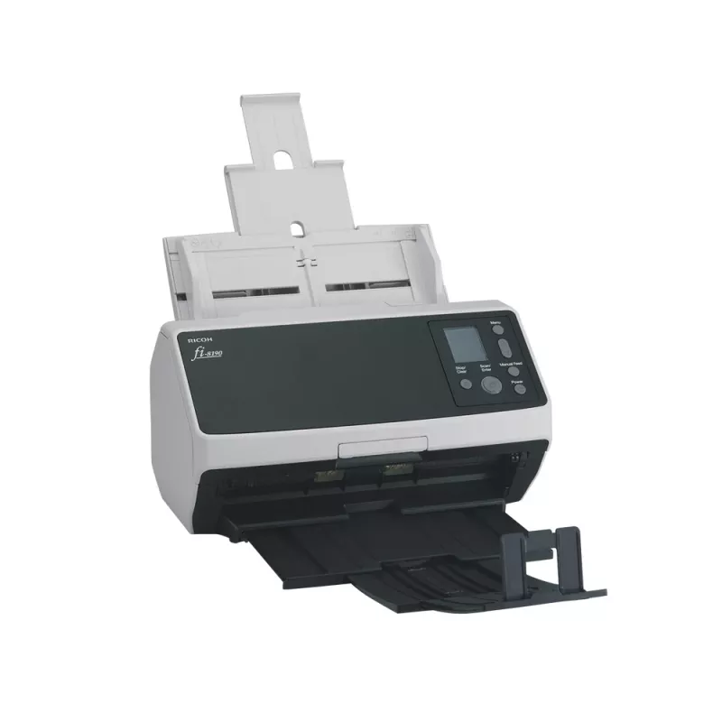 Ricoh fi-8190 ADF + rankinis tiektuvas skaitytuvas 600 x 600 DPI A4 juoda, pilka