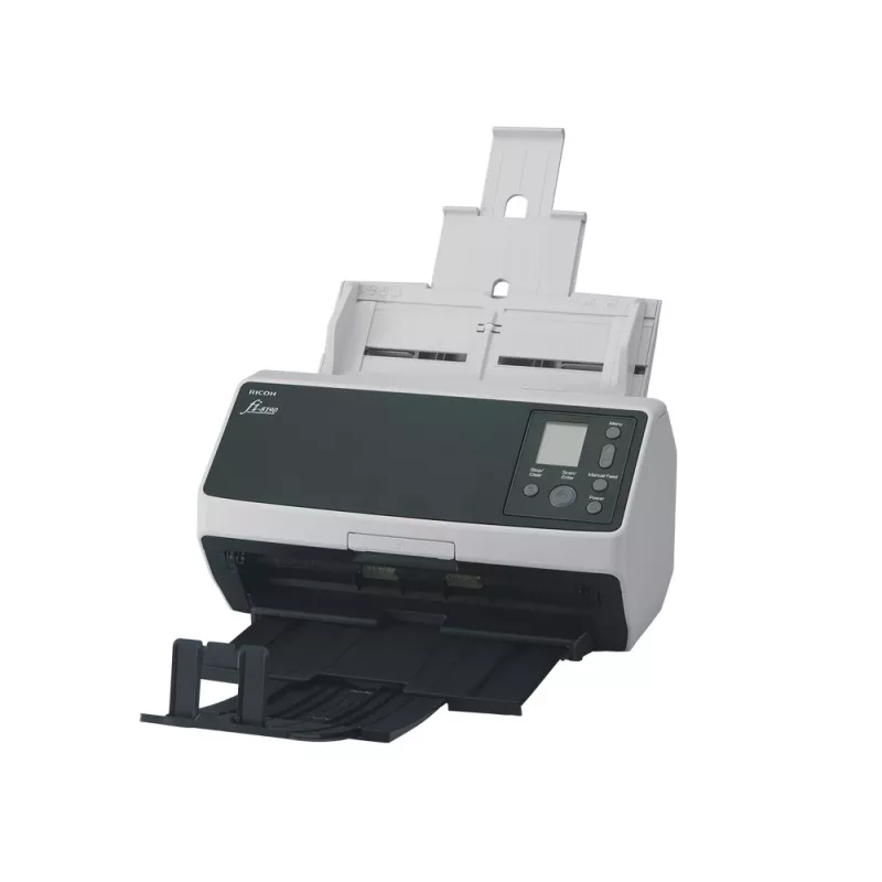 Ricoh fi-8190 ADF + rankinis tiektuvas skaitytuvas 600 x 600 DPI A4 juoda, pilka