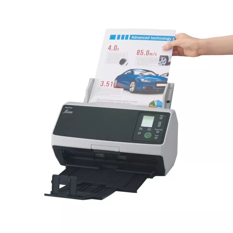 Ricoh fi-8190 ADF + rankinis tiektuvas skaitytuvas 600 x 600 DPI A4 juoda, pilka