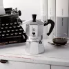Moka puodas BIALETTI Moka Express 0,2 L aliuminis juodas — 3 puodeliai (200 ml), ne indukcijai