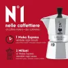 Moka puodas BIALETTI Moka Express 0,2 L aliuminis juodas — 3 puodeliai (200 ml), ne indukcijai