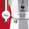 Moka puodas BIALETTI Moka Express 0,2 L aliuminis juodas — 3 puodeliai (200 ml), ne indukcijai
