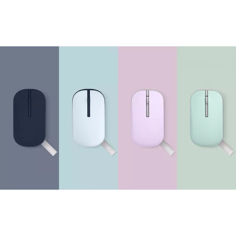 ASUS Marshmallow MD100 pelė, skirta biurui, abiem rankoms tinkama, RF belaidis ryšys + Bluetooth, optinis, 1600 DPI