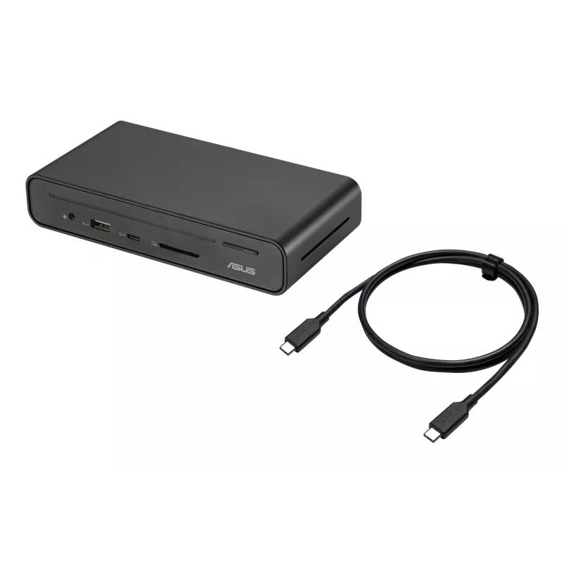 „ASUS Triple Display USB-C Dock Duo DC301“ laidinis juodas