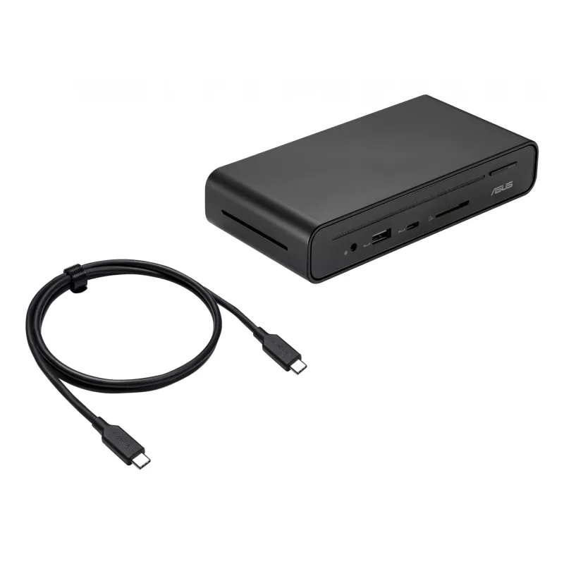 „ASUS Triple Display USB-C Dock Duo DC301“ laidinis juodas