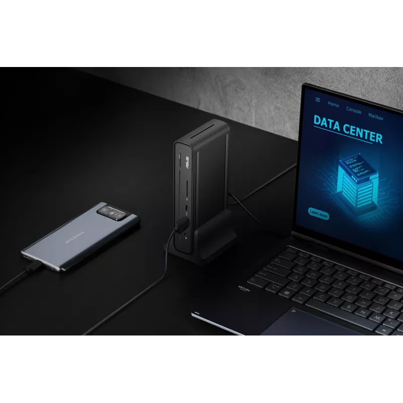 „ASUS Triple Display USB-C Dock Duo DC301“ laidinis juodas