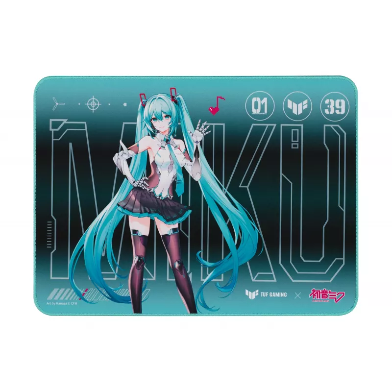 ASUS TUF Gaming P1 Hatsune Miku Edition žaidimų pelės kilimėlis, turkio spalvos