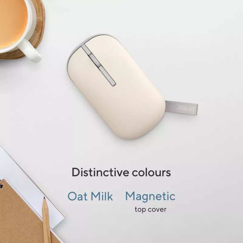 ASUS Marshmallow MD100 pelė Biurui Abiem rankoms tinkama RF belaidė + Bluetooth Optinė 1600 DPI