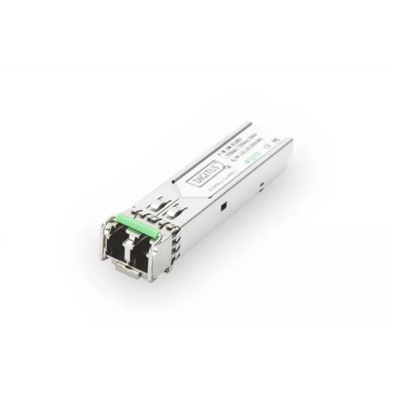DIGITUS 1.25 Gbps SFP modulis, iki 80 km vienmodės skaidulos, LC dvipusė jungtis 1000Base-LX, 1550 nm
