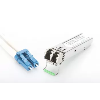 DIGITUS 1.25 Gbps SFP modulis, iki 80 km vienmodės skaidulos, LC dvipusė jungtis 1000Base-LX, 1550 nm