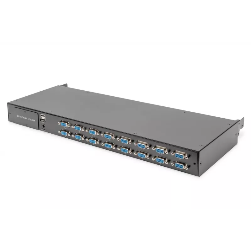 DIGITUS modulinis KVM jungiklis 16 prievadų, skirtas moduliniam KVM pultui