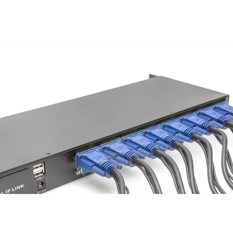 DIGITUS modulinis KVM jungiklis 16 prievadų, skirtas moduliniam KVM pultui