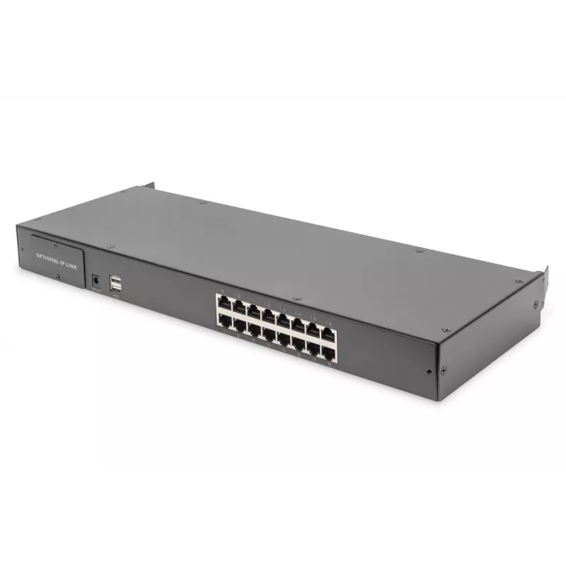 DIGITUS modulinis Cat5 KVM jungiklis 16 prievadų, skirtas modulinei KVM konsolei