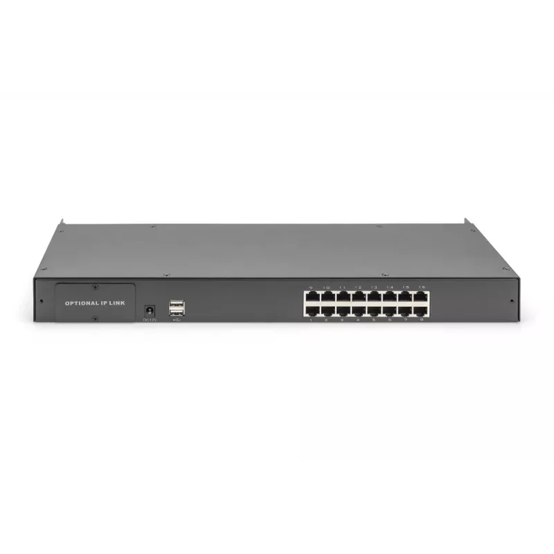 DIGITUS modulinis Cat5 KVM jungiklis 16 prievadų, skirtas modulinei KVM konsolei