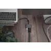 DIGITUS USB-C - mini DP + VGA adapteris, 20 cm 4K/30Hz, sidabrinis, aliuminio korpusas