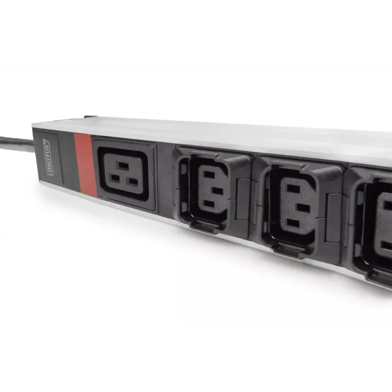 DIGITUS IT BASIC PDU. 3PH. 16A. 24 x C13. 3 x C19 Vertikalus. 3 m laidas. IEC309 3Ph-16A kištukas