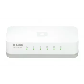 D-Link GO-SW-5E/E tinklo komutatorius Nevaldomas Greitasis Ethernet (10/100) Balta