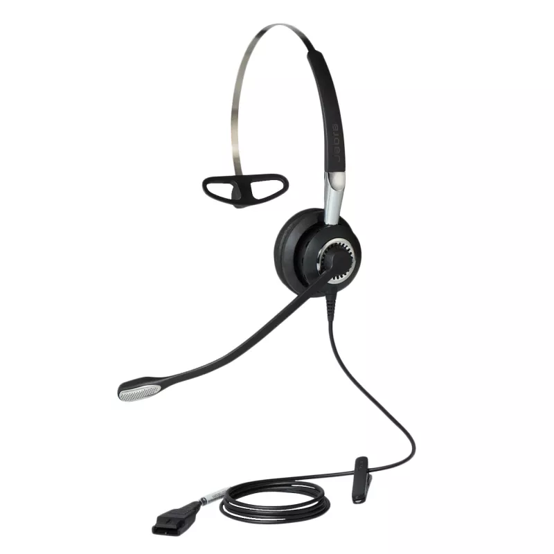 Jabra BIZ 2400 II Mono 3-1, laidinis, biurui/skambučių centrui, 54 g, ausinės, juoda, sidabrinė
