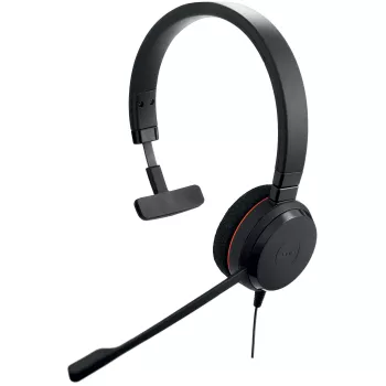 Jabra EVOLVE 20 MS Mono, laidinis, biurui / skambučių centrui, 150–7000 Hz, 142 g, ausinės, juodos