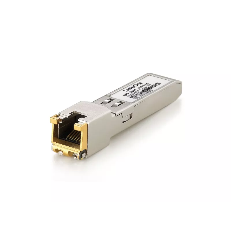 LevelOne 1,25 Gbps varinis SFP siųstuvas-imtuvas, 100 m, RJ45, varinis, 1250 Mbit/s, SFP, 100 m, IEEE 802.3, IEEE 802.3ab, 3.3 V