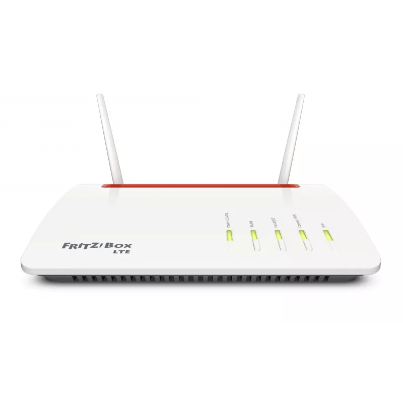 Box FRITZ 6890 LTE belaidis maršrutizatorius Gigabit Ethernet dviejų dažnių juostų (2,4 GHz / 5 GHz) 4G juoda, raudona, balta