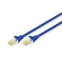 DIGITUS komutacinis kabelis - CAT6a - S/FTP - Snagless - Cu - 1 m - mėlynas