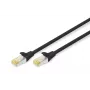 DIGITUS komutacinis kabelis - CAT6a - S/FTP - Snagless - Cu - 5 m - juodas