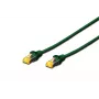 DIGITUS komutacinis kabelis Varinis laidininkas - CAT6a - S/FTP - Neužsifiksuojantis - 10m - žalias