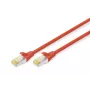 DIGITUS komutacinis kabelis - CAT6a - S/FTP - snagless - Cu - 10 m - raudonas