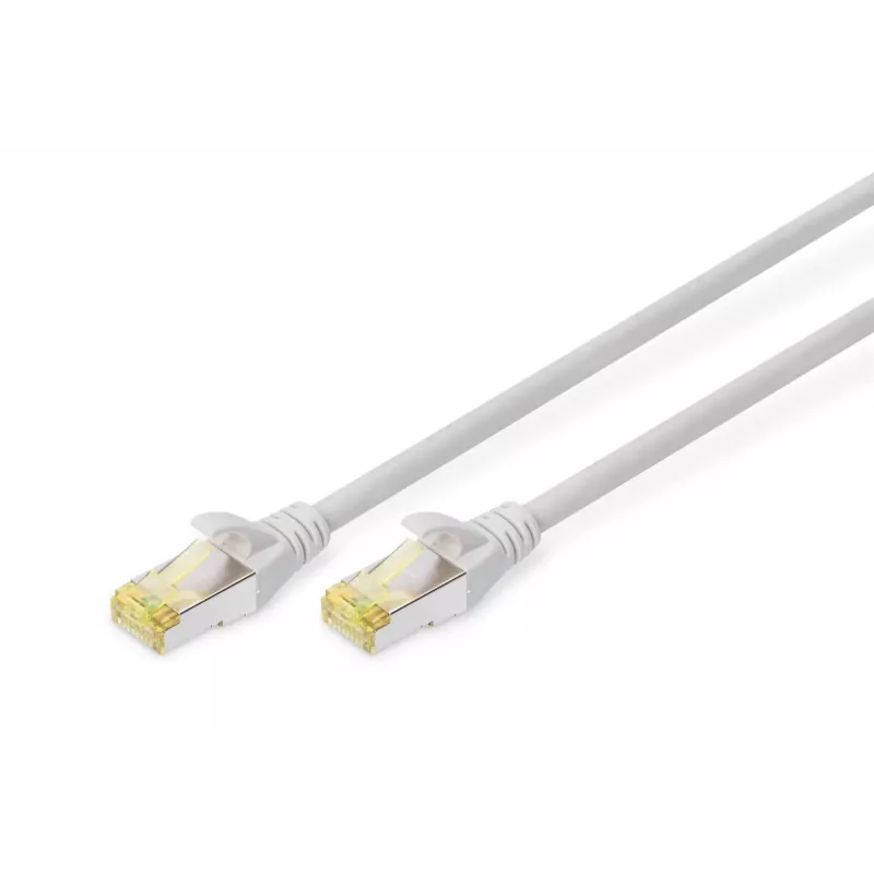 DIGITUS komutacinis kabelis - CAT6a - S/FTP - neužsikabinantis - Cu - 15 m - pilkas