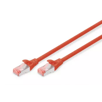 DIGITUS Patch kabelis - CAT6 - S/FTP - Snagless - Cu - 1m - raudonas