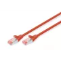 DIGITUS Patch kabelis - CAT6 - S/FTP - Snagless - Cu - 1m - raudonas