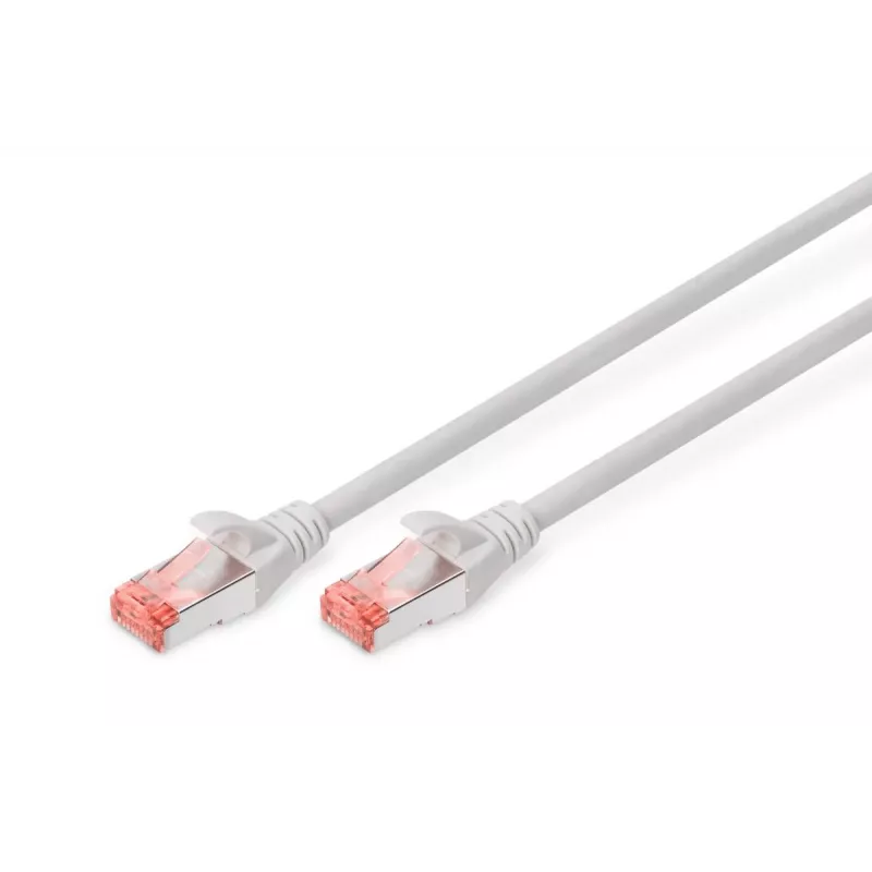 DIGITUS komutacinis kabelis Varinis laidininkas - CAT6 - S/FTP - be užkabinimo - 20 m - pilkas