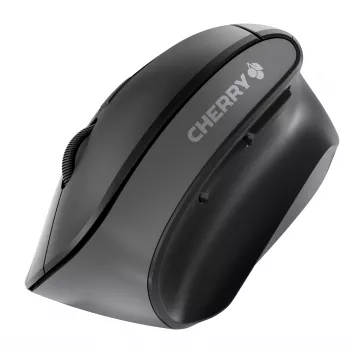 CHERRY MW 4500 belaidė 45 laipsnių pelė, juoda, USB, dešinės rankos, vertikalaus dizaino, optinė, RF belaidė, 1200 DPI, juoda