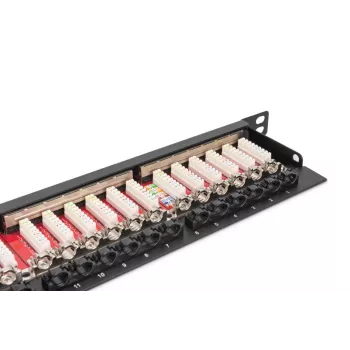 DIGITUS Patch panel CAT6a Shielded 24-port 0.5U (DN91624SSLEA)