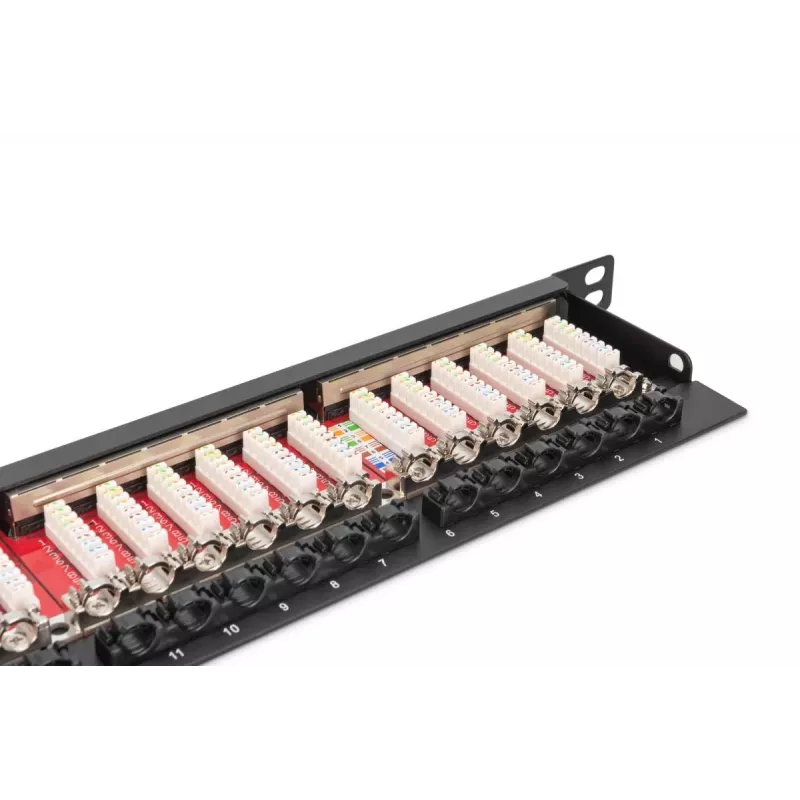 DIGITUS Patch panel CAT6a Shielded 24-port 0.5U (DN91624SSLEA)