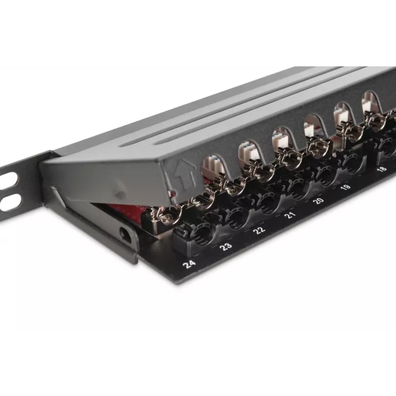DIGITUS Patch panel CAT6a Shielded 24-port 0.5U (DN91624SSLEA)