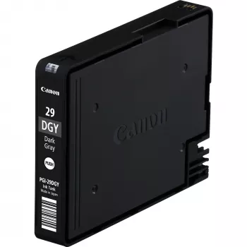 Canon PGI-29DGY tamsiai pilka rašalo kasetė, tamsiai pilka, Pigmentinis rašalas, 1 vnt., 670 puslapių