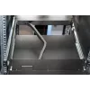 DIGITUS Modulinė 43,2 cm (17 colių) TFT konsolė su 1 prievado KVM, RAL 9005 juoda, Qwertzu vokiška