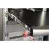 DIGITUS Modulinė 43,2 cm (17 colių) TFT konsolė su 1 prievado KVM, RAL 9005 juoda, Qwertzu vokiška